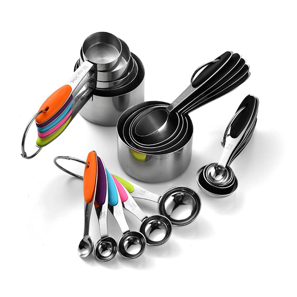 Camping Cooking Pan Set - Juego de tazas y cucharas medidoras