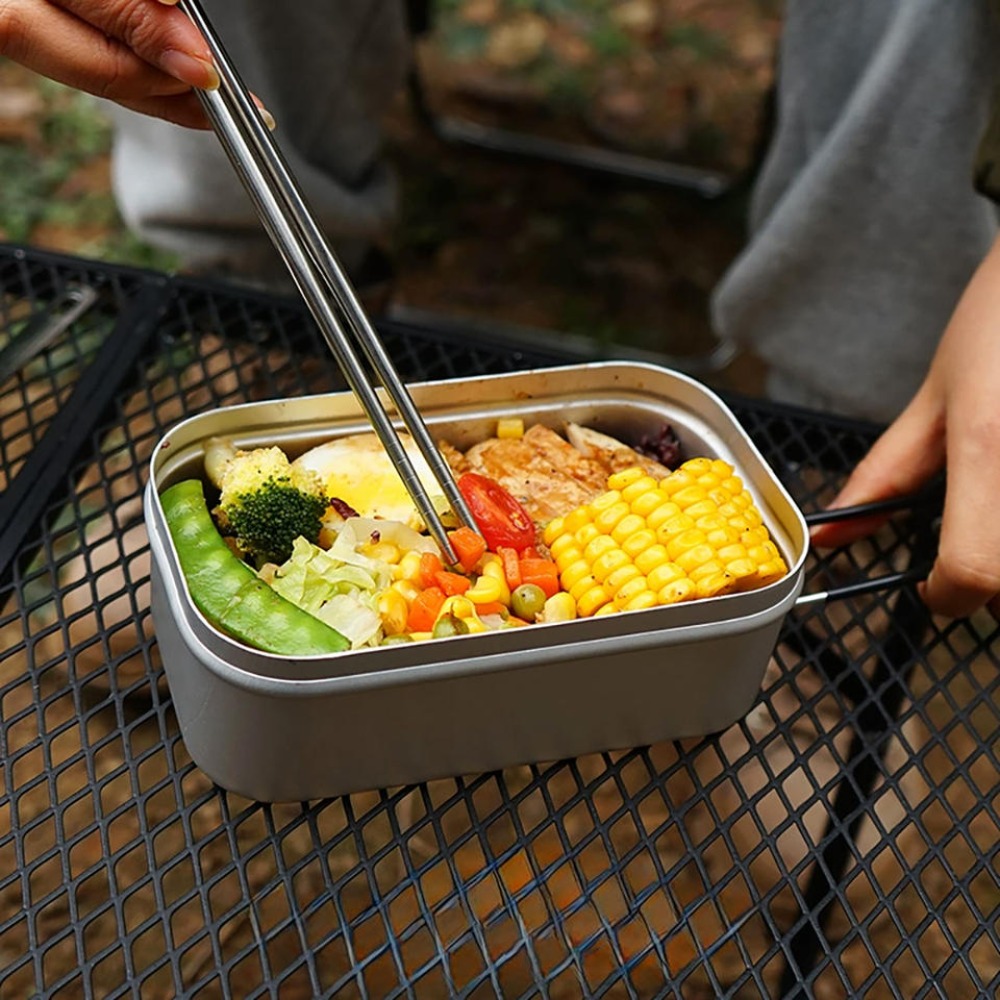 Camping Cooking Pot - Vajilla ultraligera para acampar, utensilios de