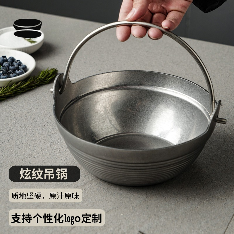 Japanese Camping Cooking - Olla de cocina pequeña de acero