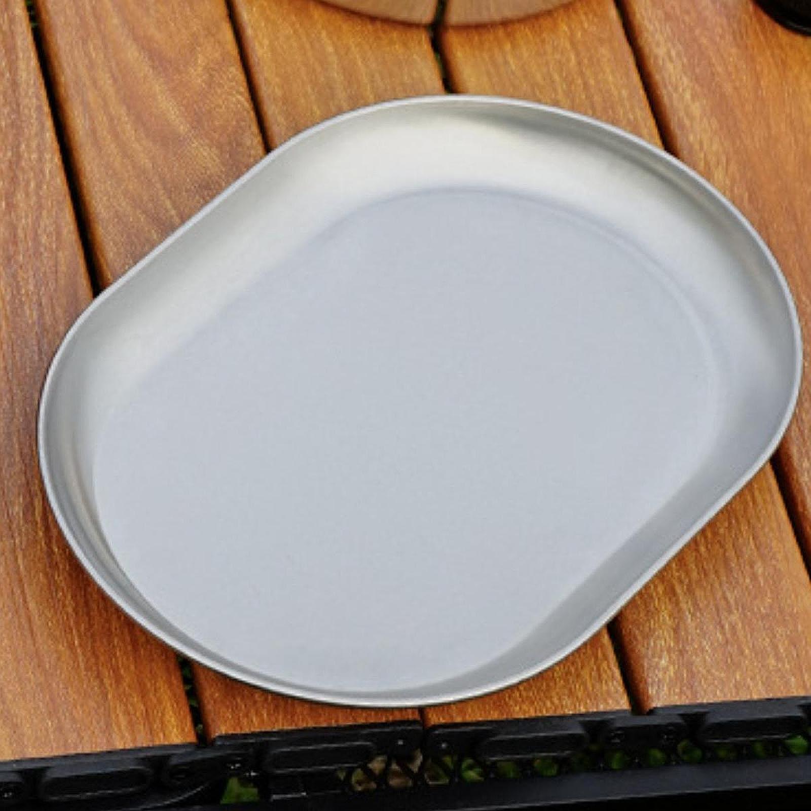 Camping Cooking Easy - Plato de Camping de Acero Inoxidable