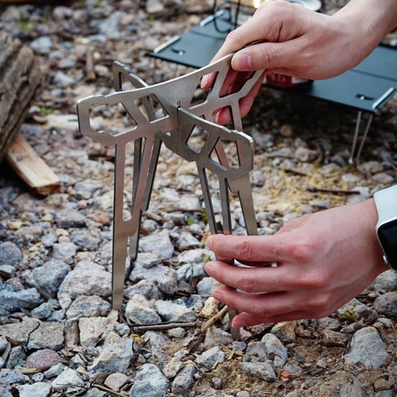 Camping Cooking Pot Tripod - Base estufa campamento plegable 55kd para