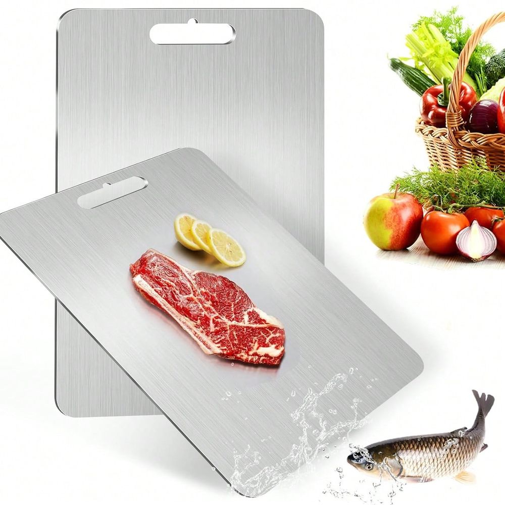Camp Cutting Board - Tablas de cortar de acero inoxidable,