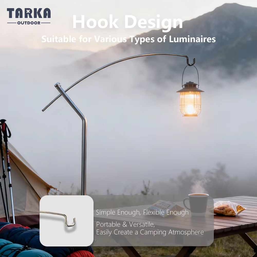 Camp Cutting Board - TARKA-soporte de linterna desmontable, luz ultraligera