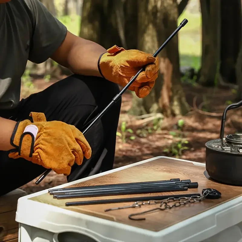 Camping Cooking Pot Tripod - Trípode Grande para Fogatas al Aire