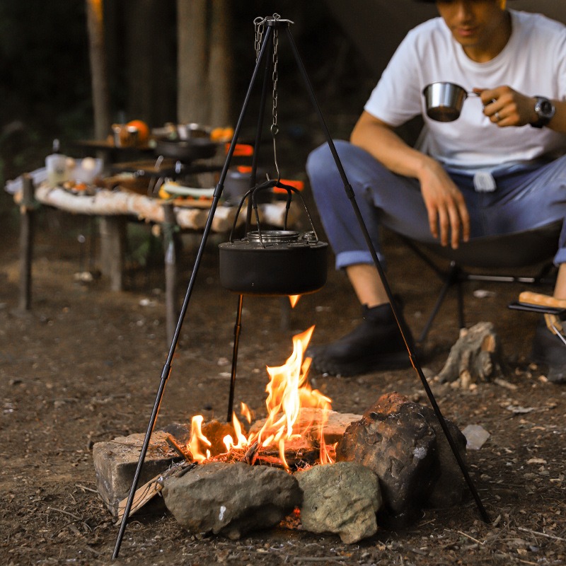 Camping Cooking Pot Tripod - Trípode Portátil para Cocina al Aire