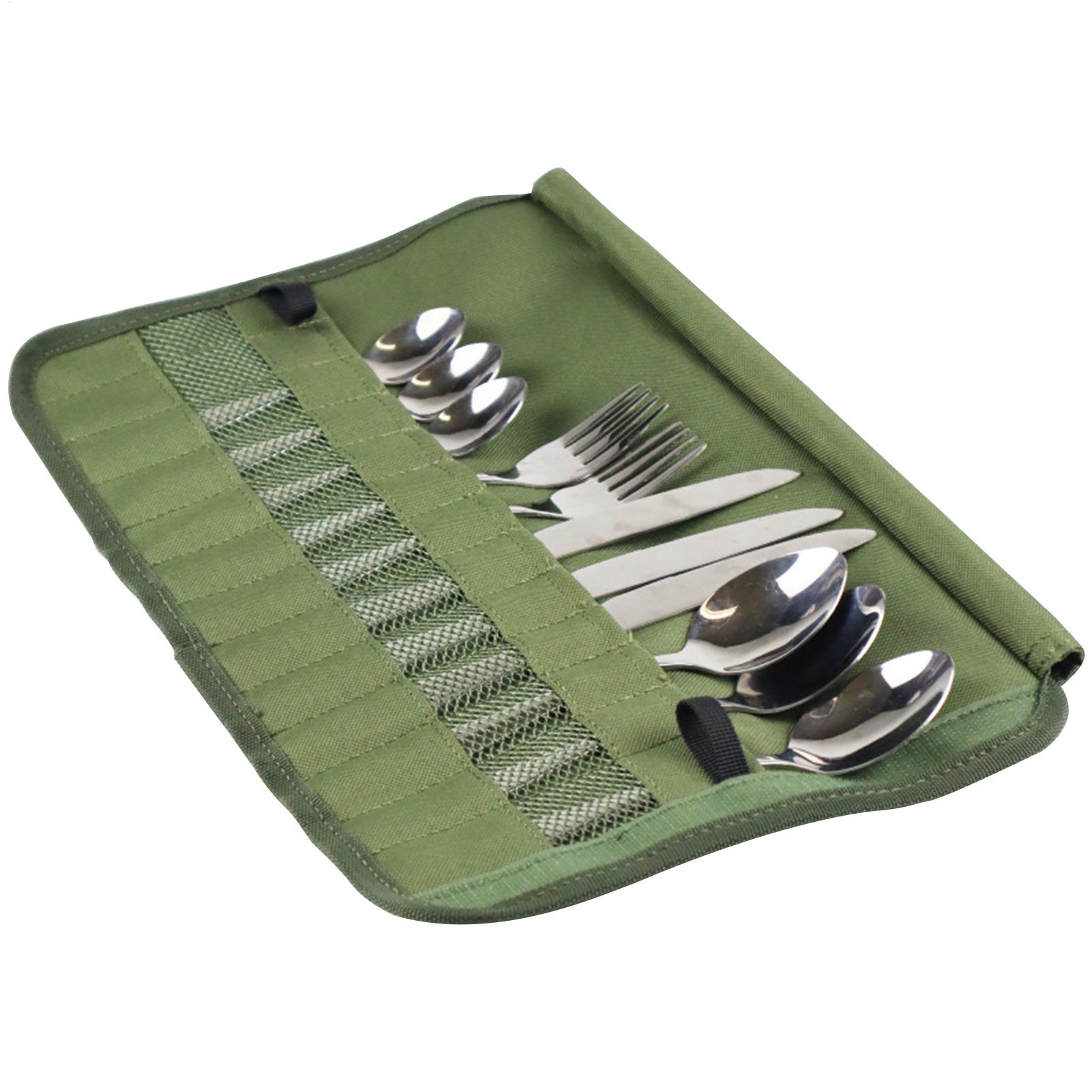 Camping Cooking Utensil Roll - Bolsa de almacenamiento para cocina, paquete