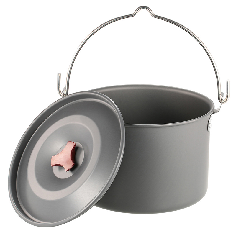 Camping Cooking Pot Tripod - Ollas Colgantes para Acampar de 4L,