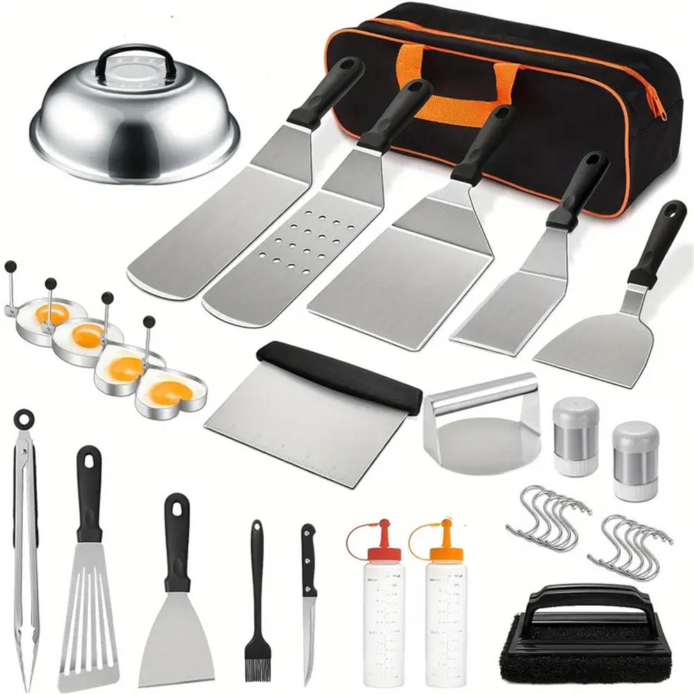 Camping Cooking Set Large - Kit de 33 Accesorios para Parrilla