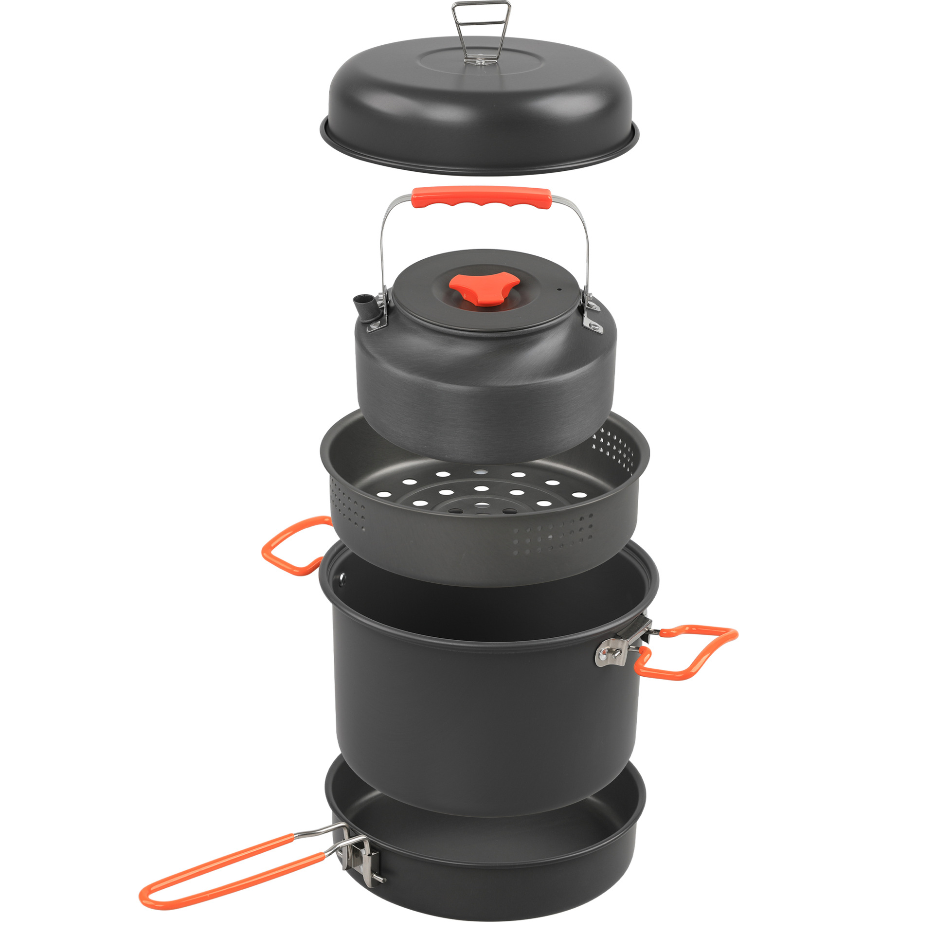 Camping Cooking Pan Set - Juego de utensilios de cocina al