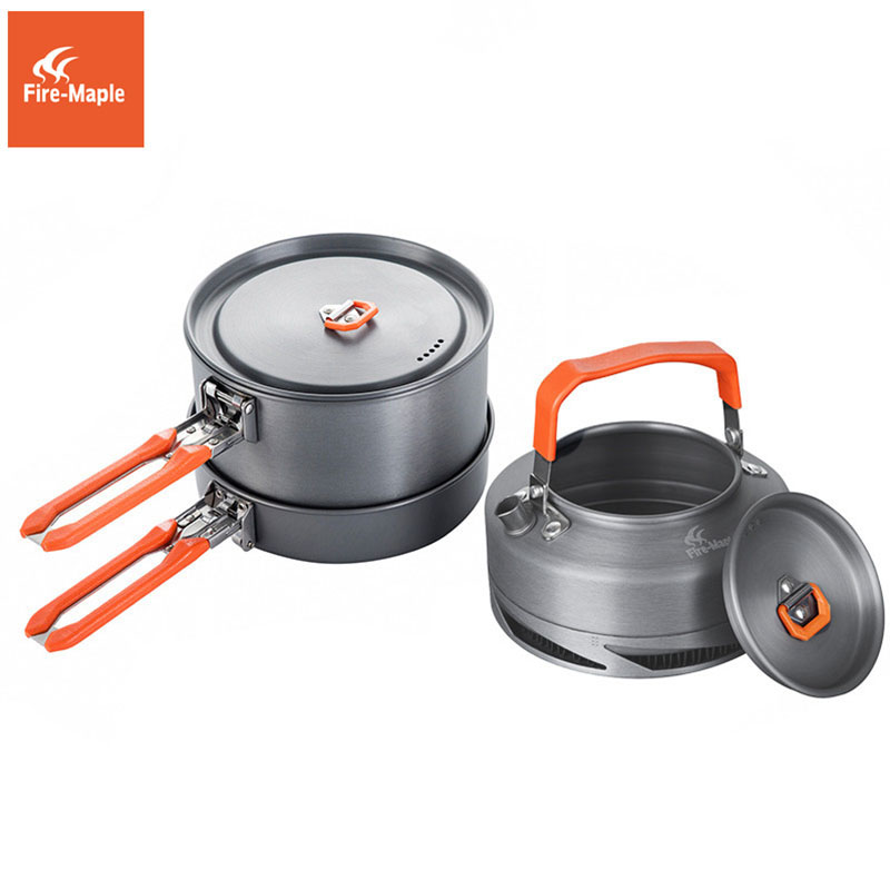 Camping Cooking Pan Set - Fire Maple utensilios Camping senderismo cocina
