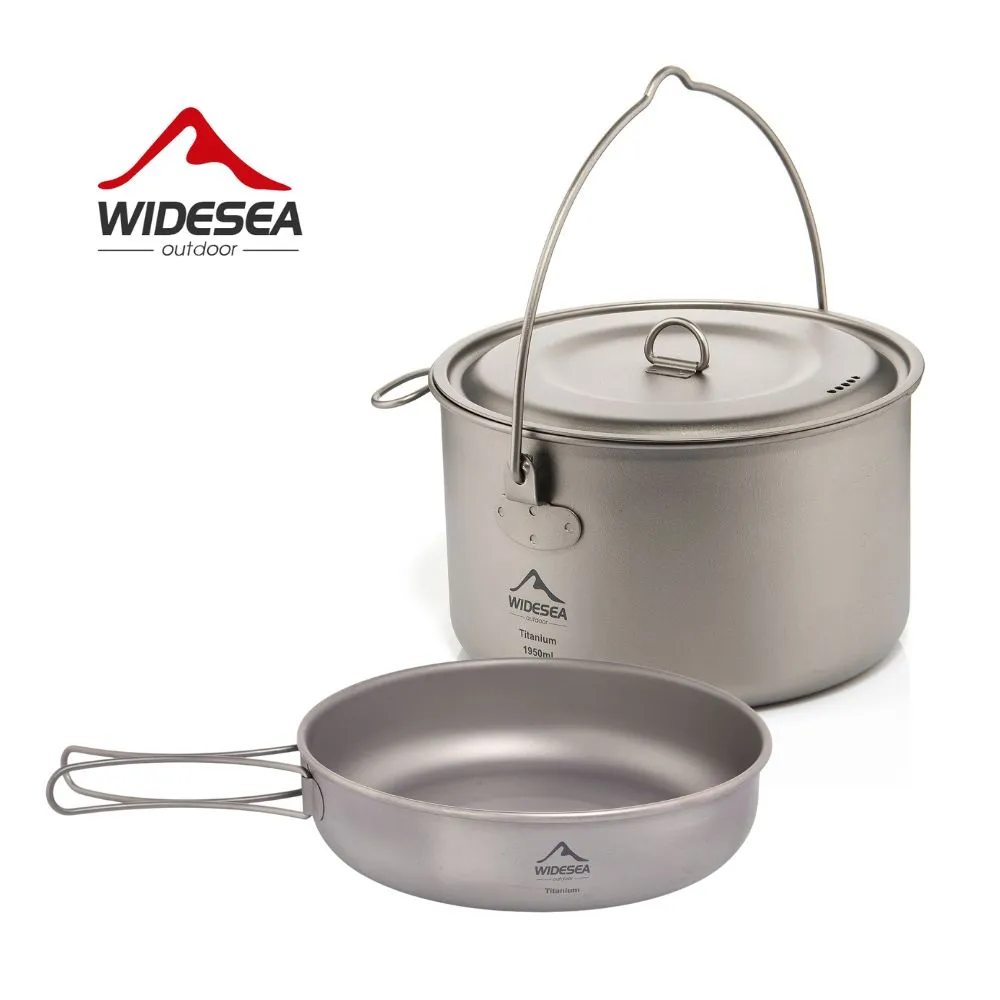 Camping Cooking Set Large - AliExpress Collection Widesea-vajilla de titanio para