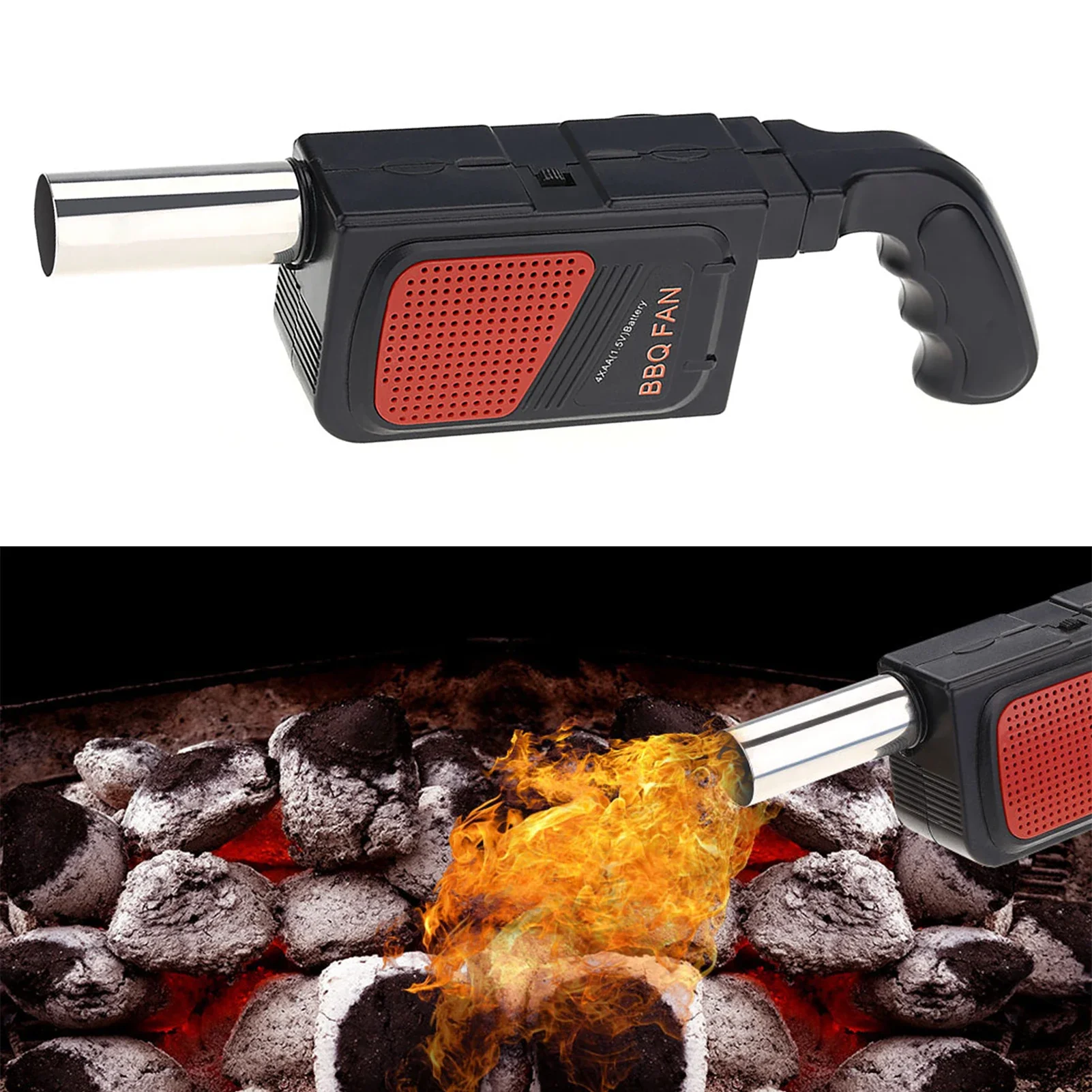 Camping Cooking Equipment - Ventilador Eléctrico Portátil para Barbacoa, Soplador