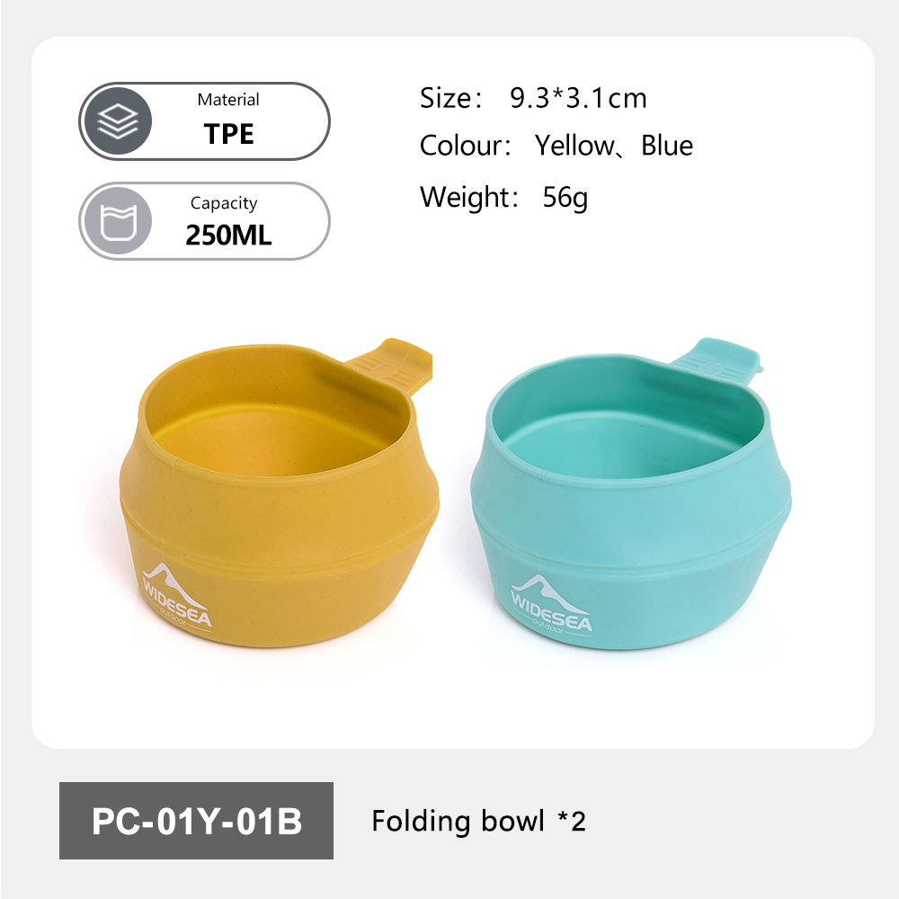 Camp Cutting Board - Widesea Camping 250ml taza plegable suave