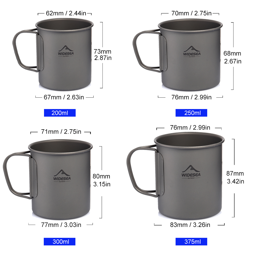 Taza de titanio Widesea para c - Camping Cooking Set Jetboil reseña y precio