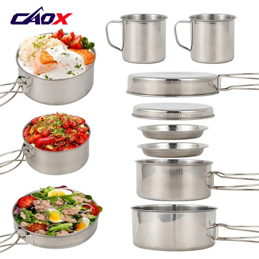 CAOX Juego de Utensilios de Co - Camping Cooking Set Large reseña y precio