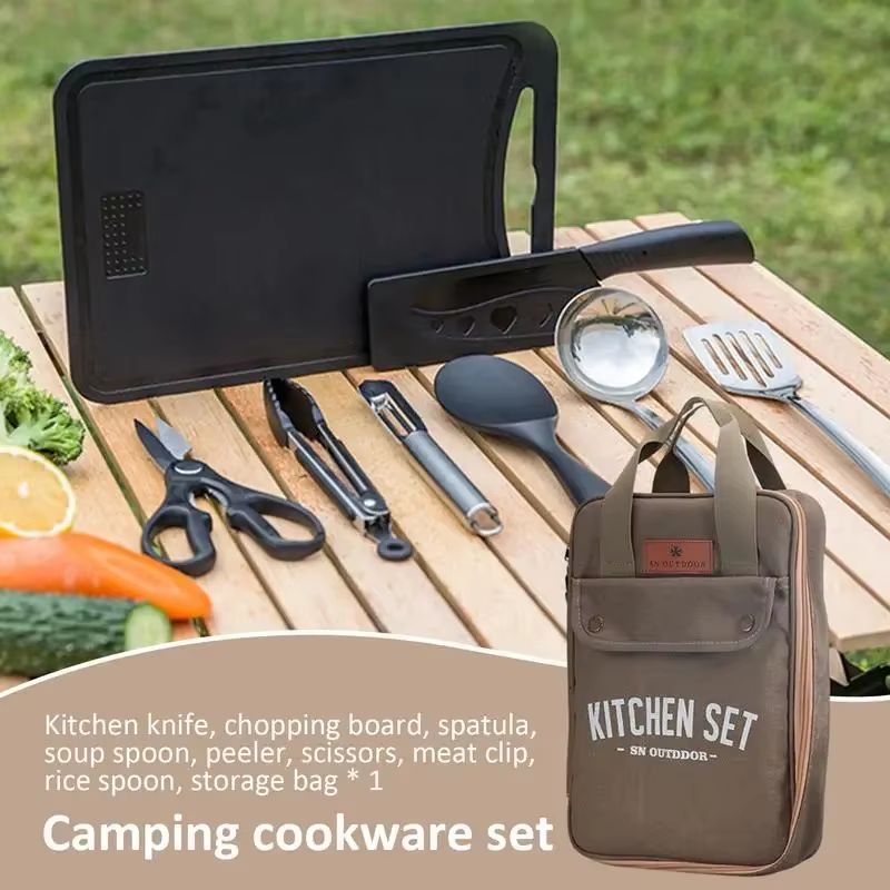 Juego de Utensilios de Cocina  - Camping Cooking Pan Set reseña y precio