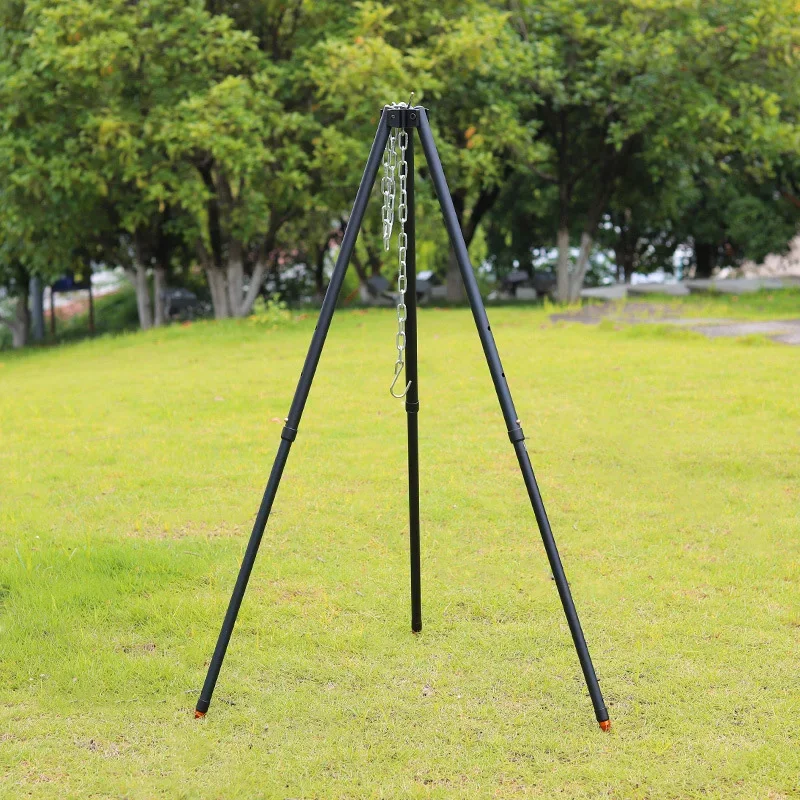 Trípode para hoguera al aire l - Camping Cooking Pot Tripod reseña y precio