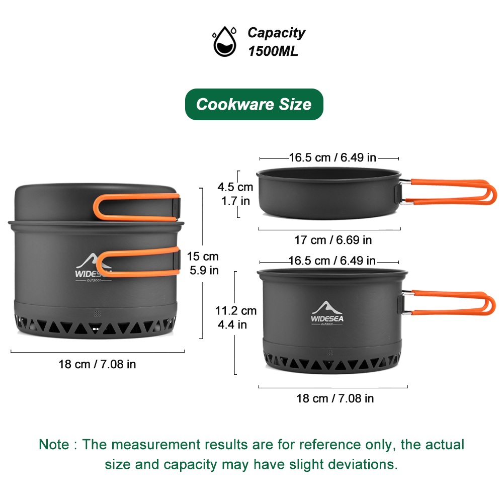 Vajilla para acampar, juego de - Camping Cooking Equipment reseña y precio