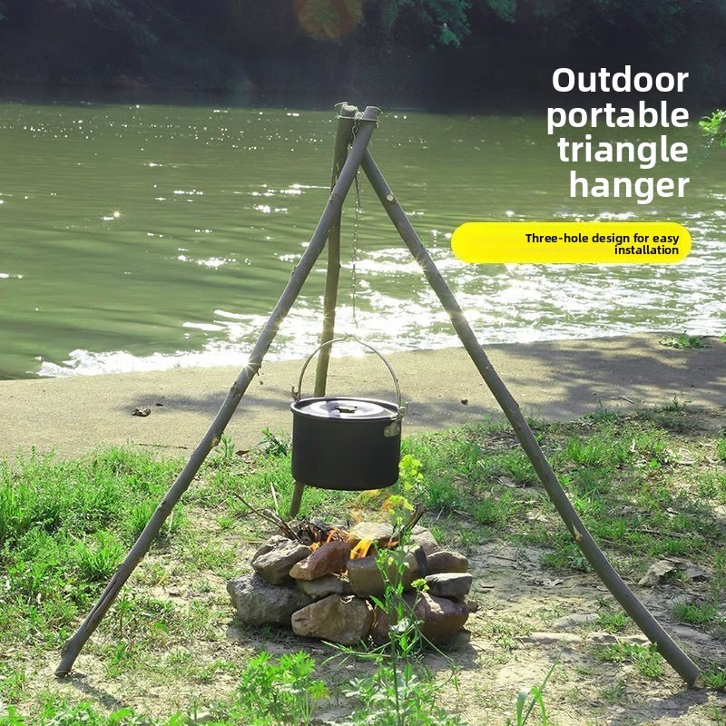 Trípode Portátil Desmontable p - Camping Cooking Pot Tripod reseña y precio