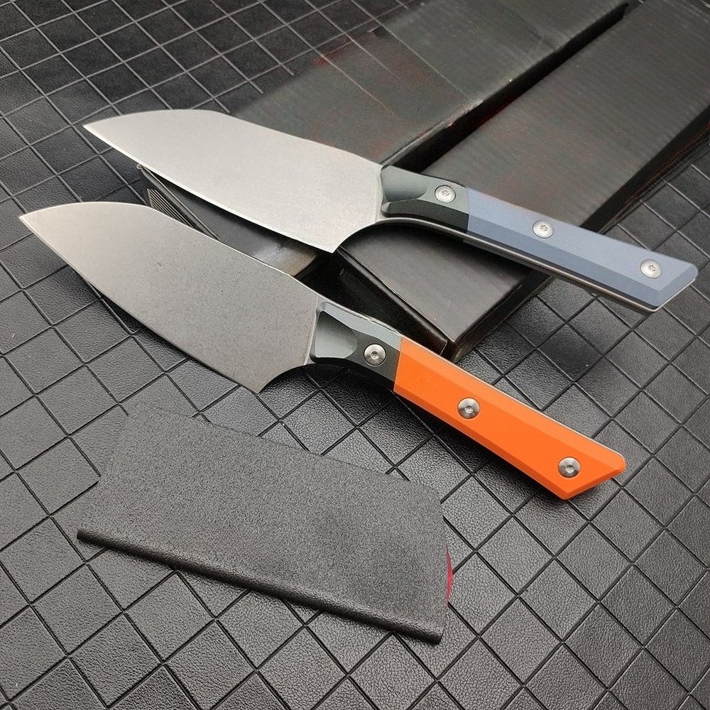 Cuchillo de Chef de Acero D2 c - Camping Cooking Knife With Sheath reseña y precio