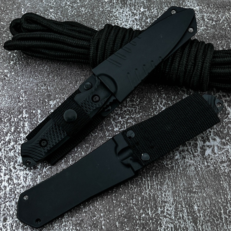 Cuchillo recto de emergencia p - Camping Cooking Knife With Sheath reseña y precio