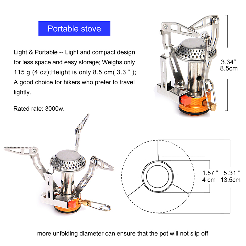 Estufa de gas de una sola piez - Camping Cooking Easy reseña y precio