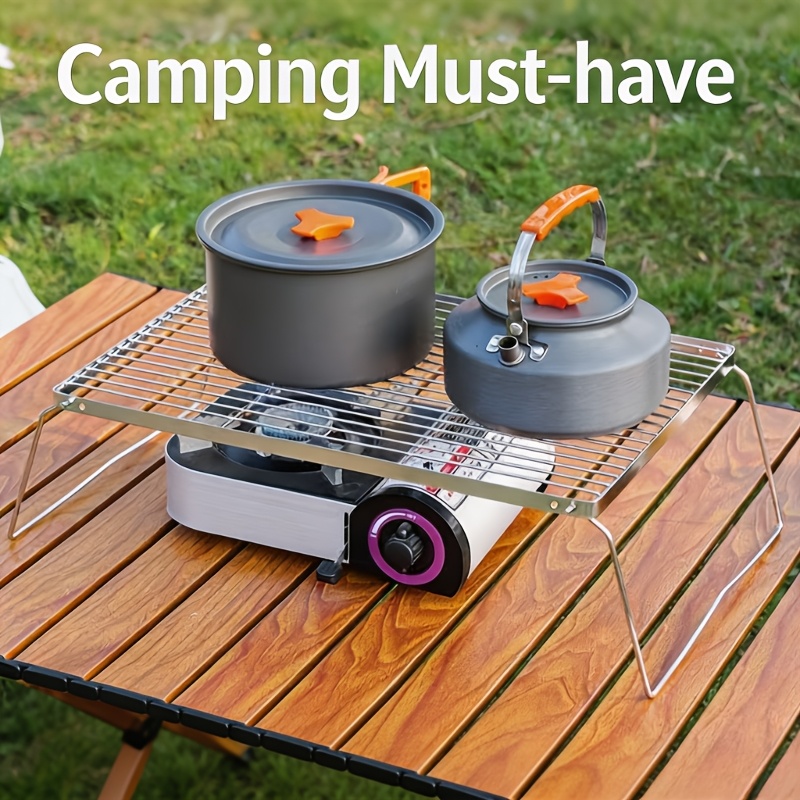 Soporte portátil plegable de a - Camping Cooking Equipment reseña y precio