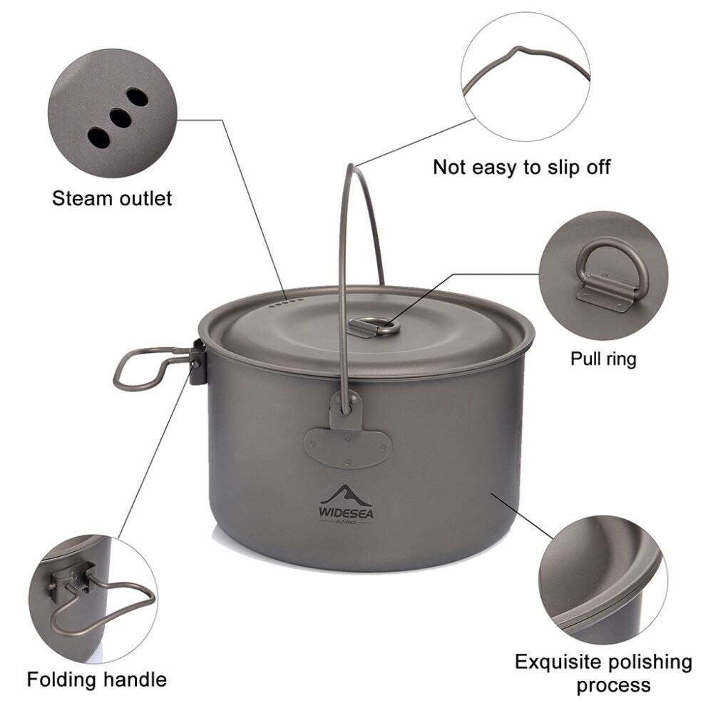Widesea-vajilla para acampar,  - Camping Cooking Set Large reseña y precio