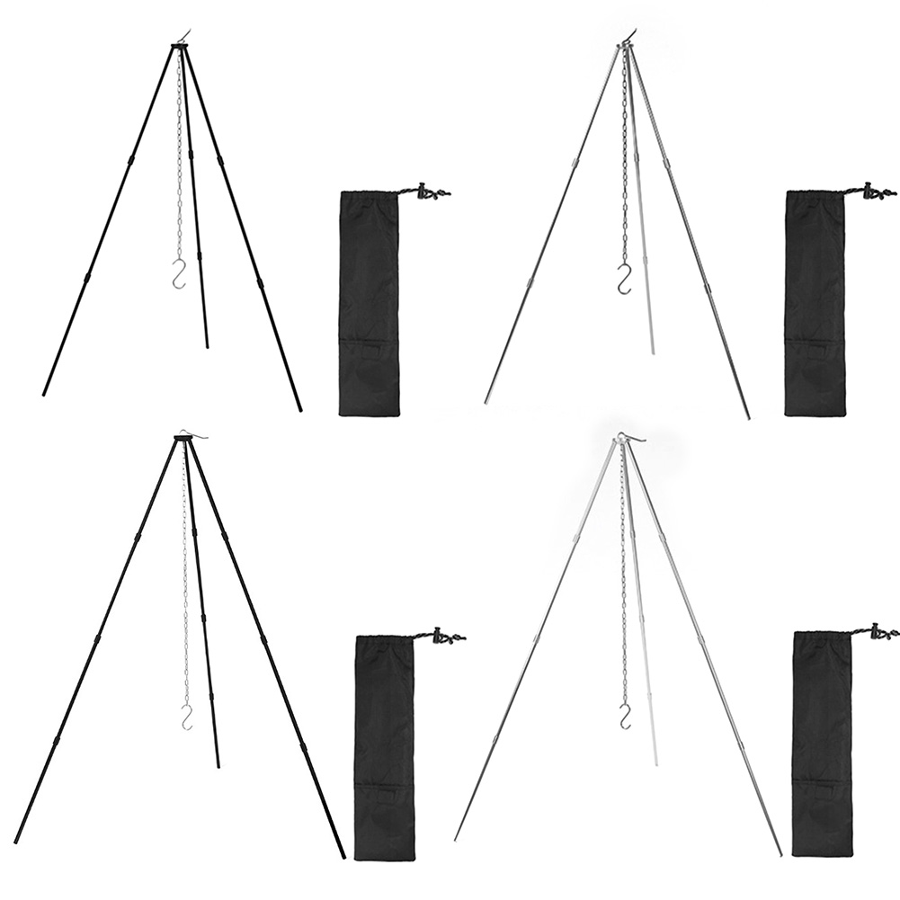 Trípode portátil para cocinar  - Camping Cooking Pot Tripod reseña y precio