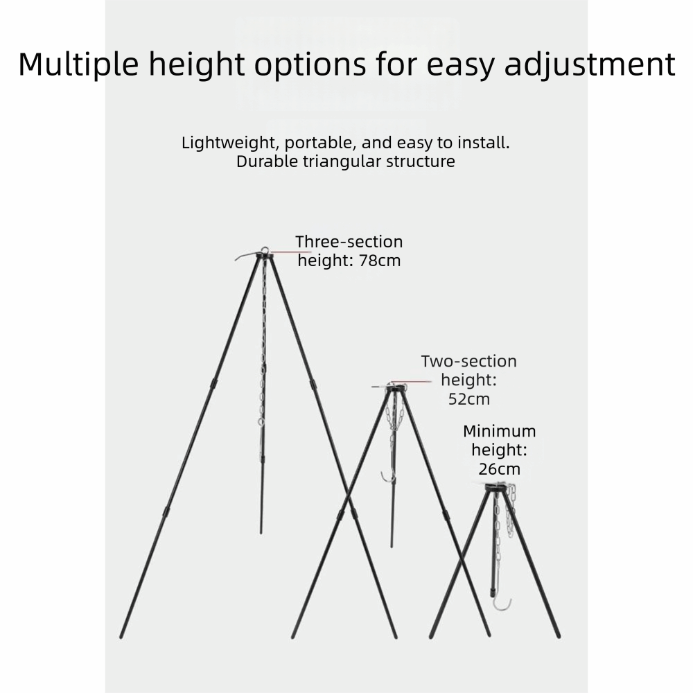 Trípode Portátil para Camping, - Camping Cooking Pot Tripod reseña y precio
