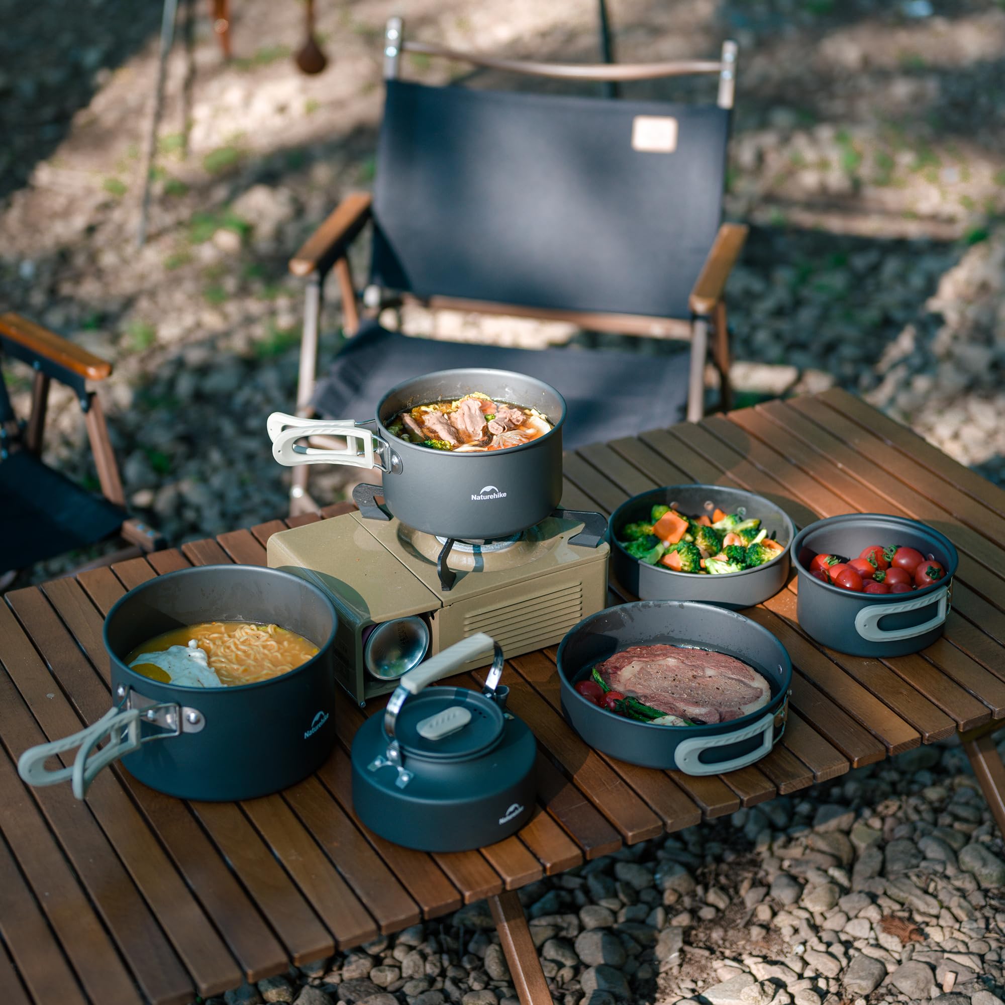 Olla para Sopa Naturehike para - Camping Cooking Set Large reseña y precio