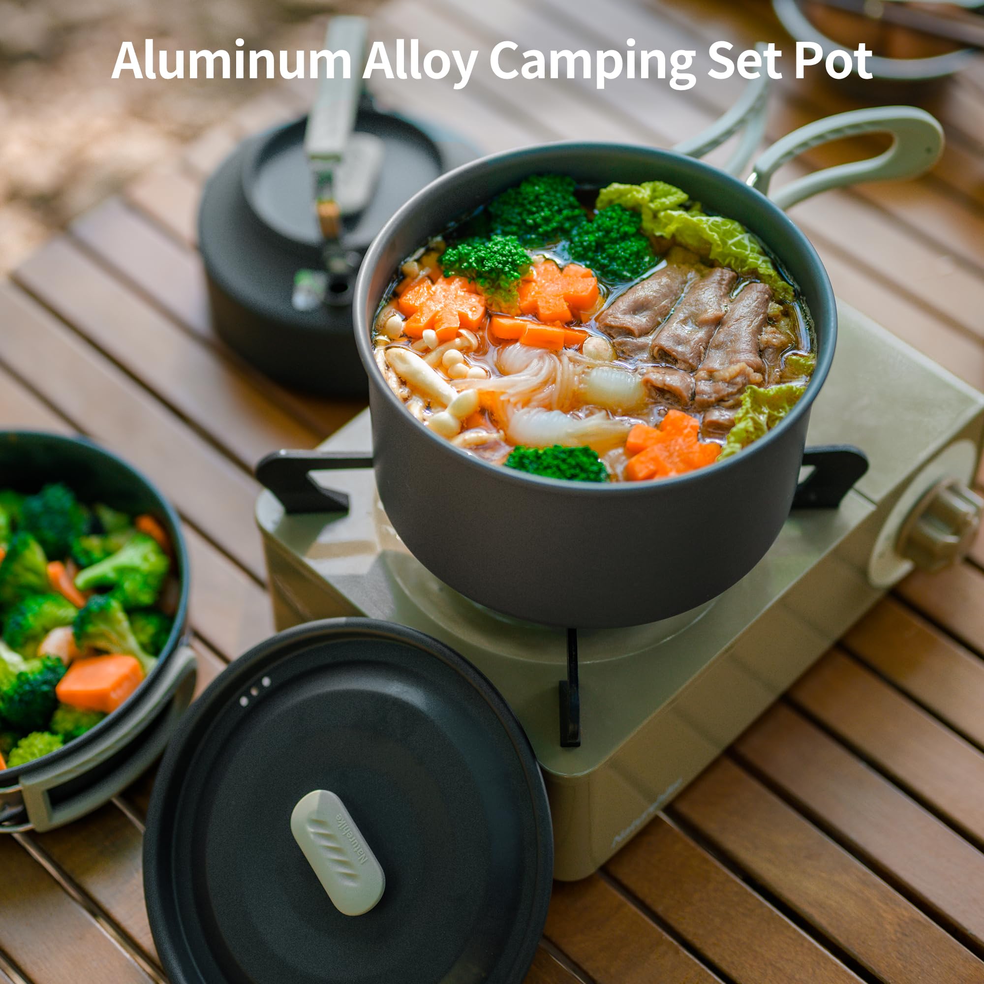 Olla para Sopa Naturehike para - Camping Cooking Set Large reseña y precio