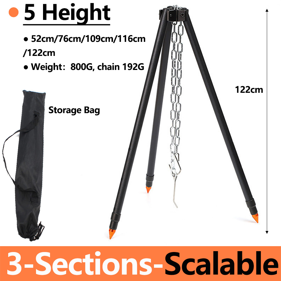 Trípode para Fogata de Camping - Camping Cooking Pot Tripod reseña y precio