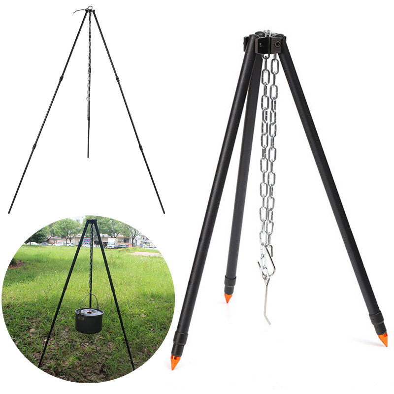 Trípode para Fogata de Camping - Camping Cooking Pot Tripod reseña y precio