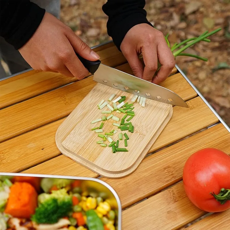 Fiambrera de acero inoxidable  - Camp Cutting Board reseña y precio