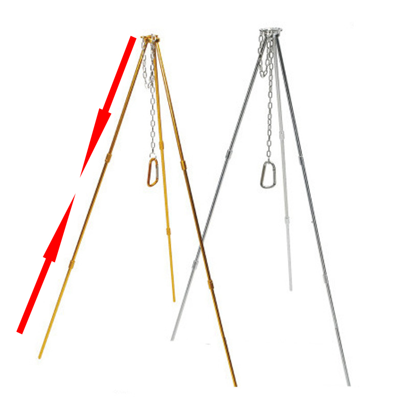 Trípode para acampar al aire l - Camping Cooking Pot Tripod reseña y precio