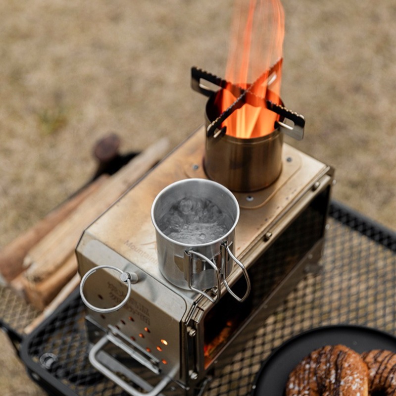Estufa calefactora de acero in - Camping Cooking In Forest reseña y precio