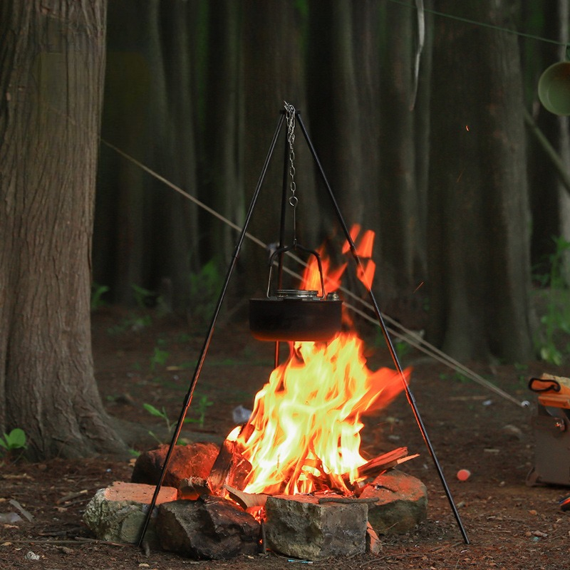 Trípode Portátil para Cocina a - Camping Cooking Pot Tripod reseña y precio
