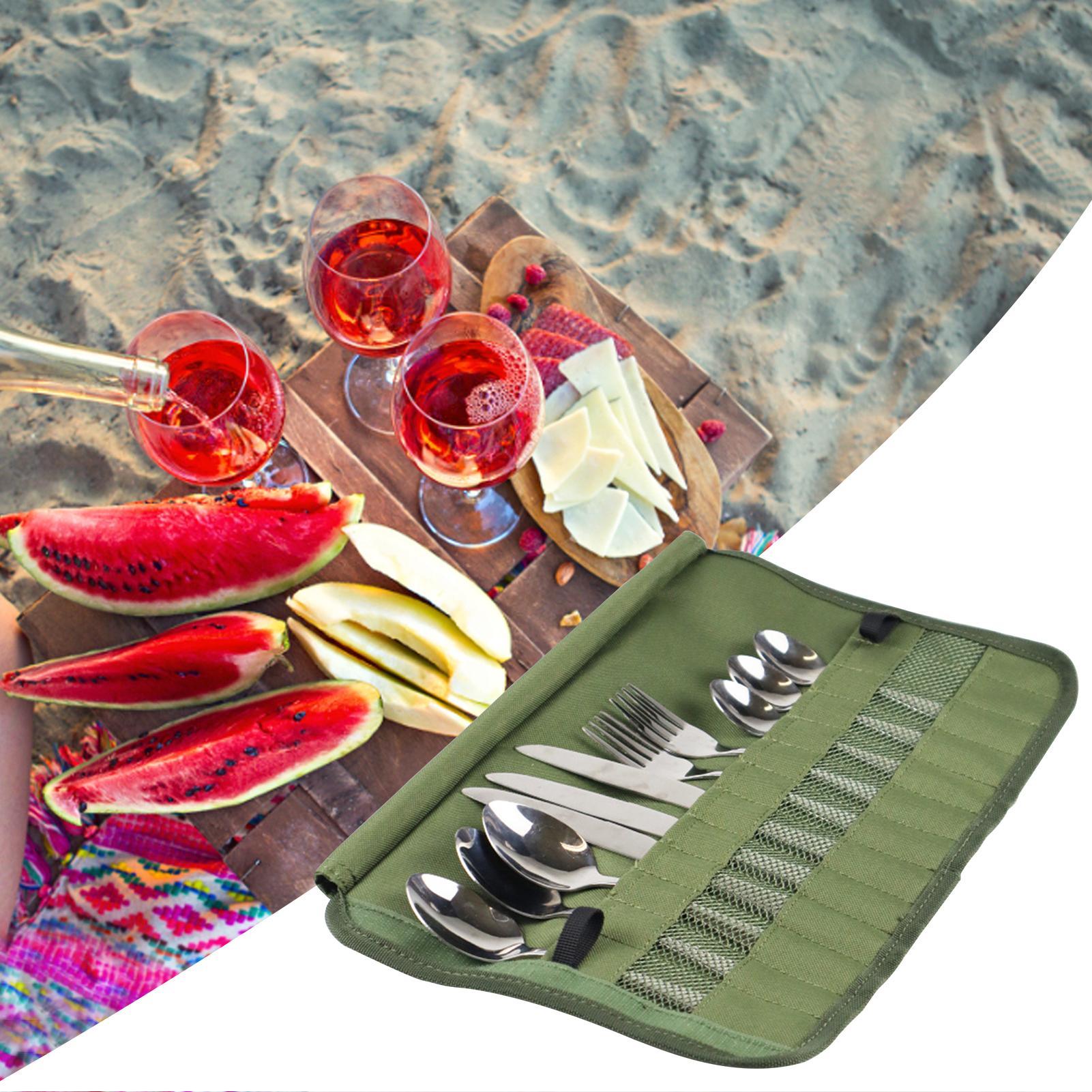 Bolsa de almacenamiento para c - Camping Cooking Utensil Roll reseña y precio