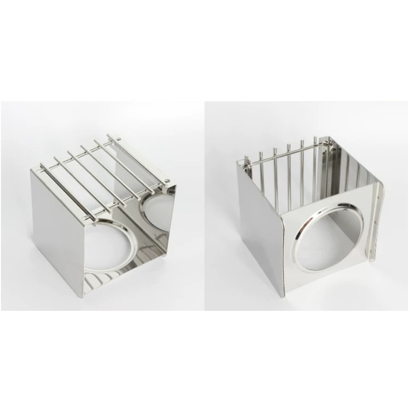 Soporte Cuadrado de Acero Inox - Camping Cooking Gadgets reseña y precio