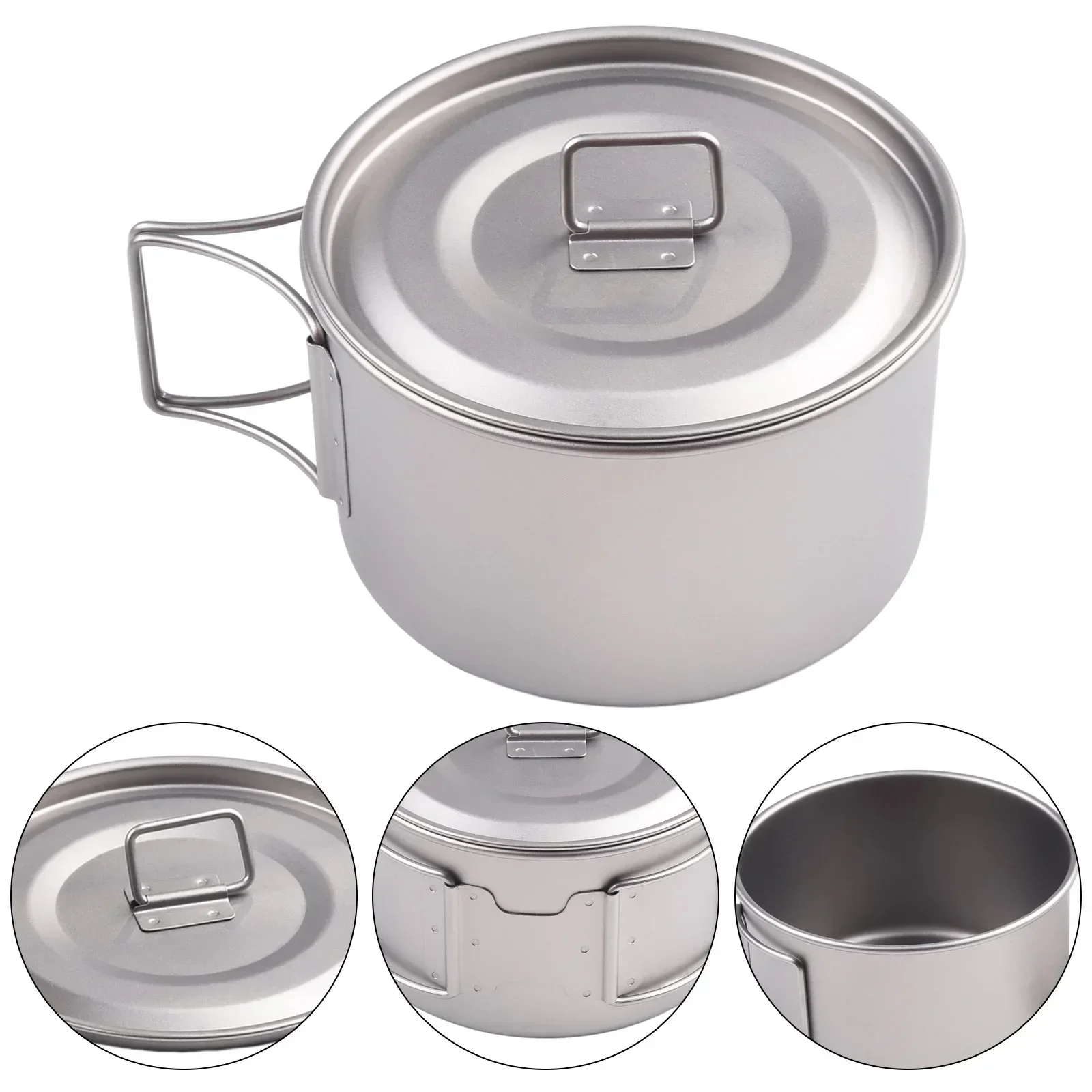 Cuenco de titanio con asa pleg - Camping Cooking Handle reseña y precio