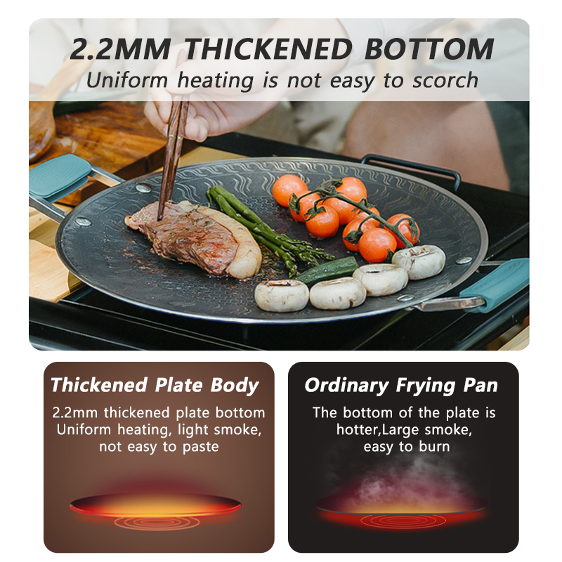 Naturehike-sartén para barbaco - Camping Cooking Equipment reseña y precio
