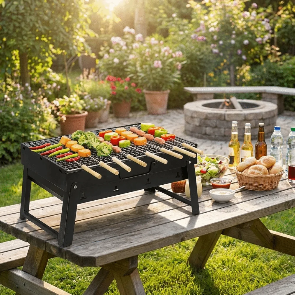 Parrilla Portátil Plegable de  - Camping Cooking Easy reseña y precio