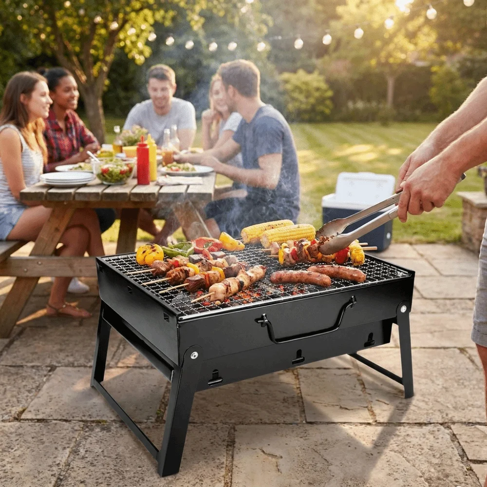 Parrilla Portátil Plegable de  - Camping Cooking Easy reseña y precio