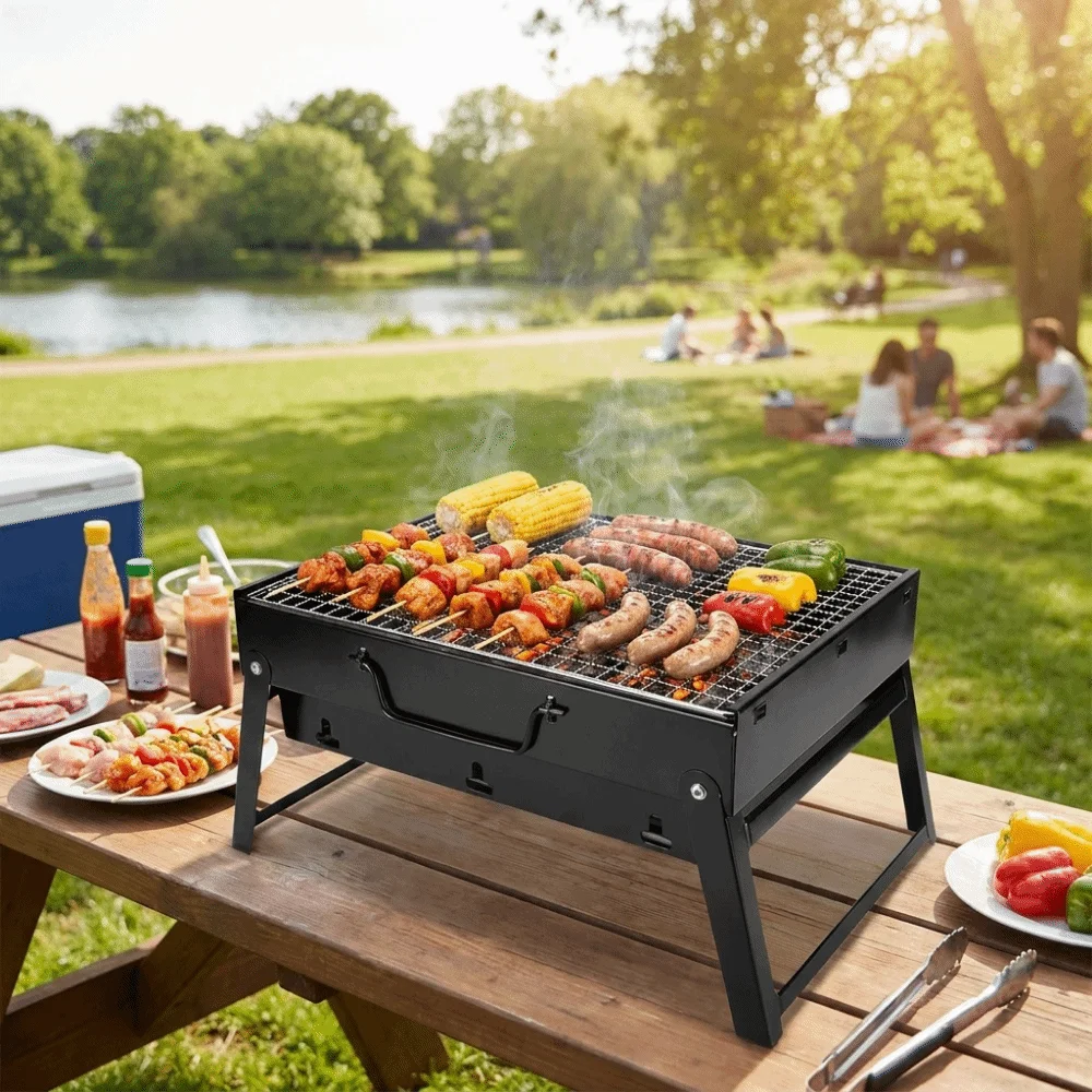 Parrilla Portátil Plegable de  - Camping Cooking Easy reseña y precio