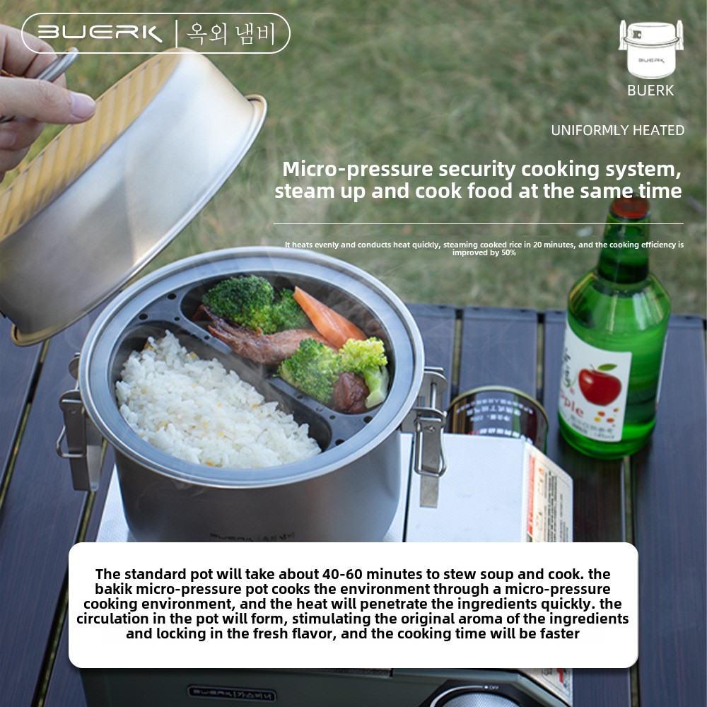 Olla de Cocina para Camping BU - Camping Cooking Set Large reseña y precio