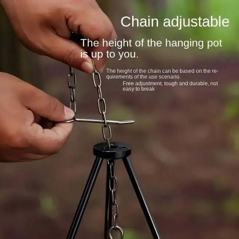 SSUNTAK Soporte Portátil Desmo - Camping Cooking Pot Tripod reseña y precio