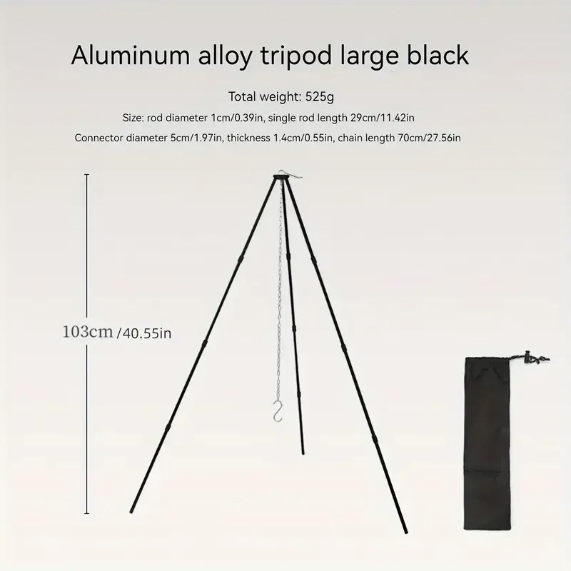SSUNTAK Soporte Portátil Desmo - Camping Cooking Pot Tripod reseña y precio