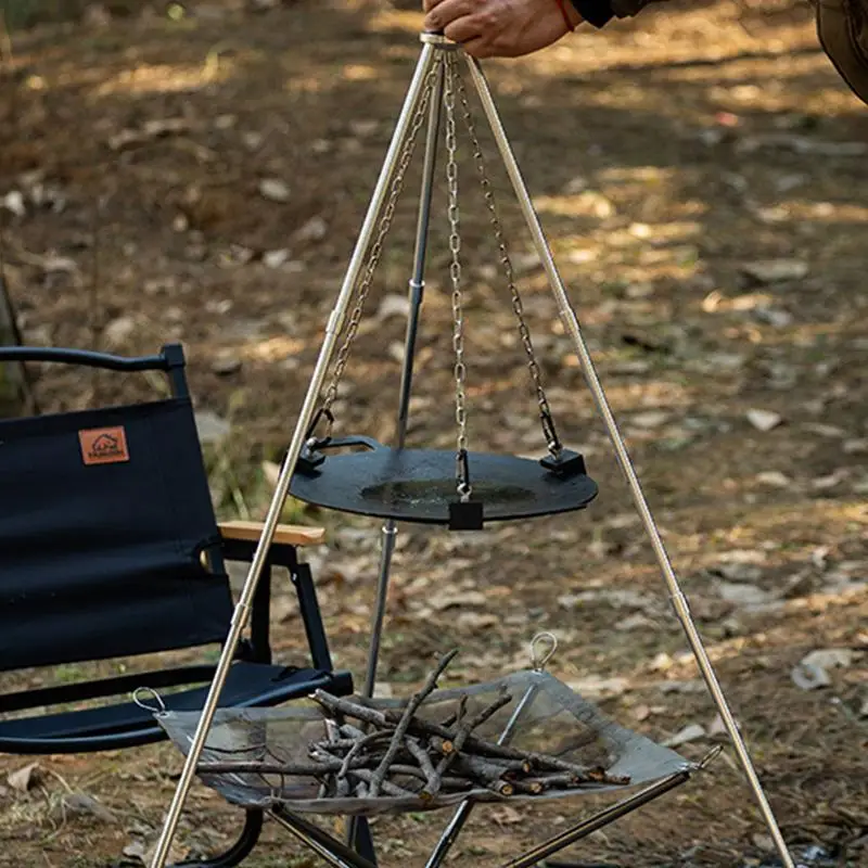 Trípode de Aluminio para Fogat - Camping Cooking Pot Tripod reseña y precio