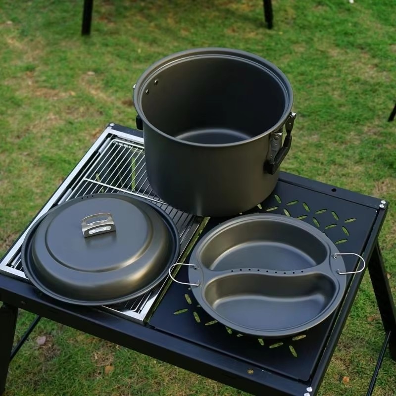 Juego de utensilios de cocina  - Camping Cooking Set Large reseña y precio